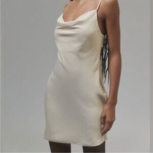 Urban Outfitters Cream Slip Dress